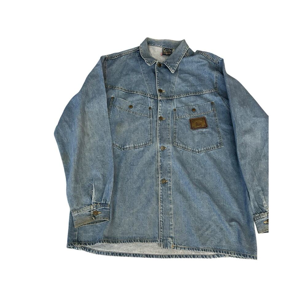 Karl Kani Shirt Vintage Denim 2Pac 90’s Hip Hop Made In USA Size XL